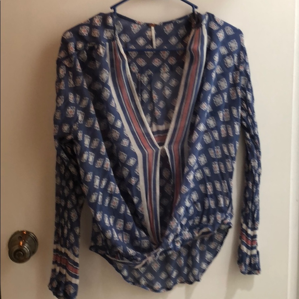 Beautiful Free People Drape Shirt